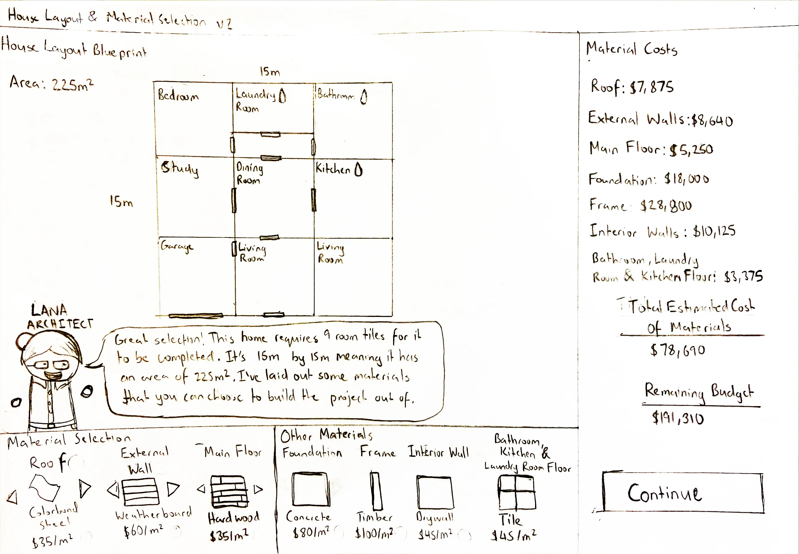 Material Selection Sheet v2