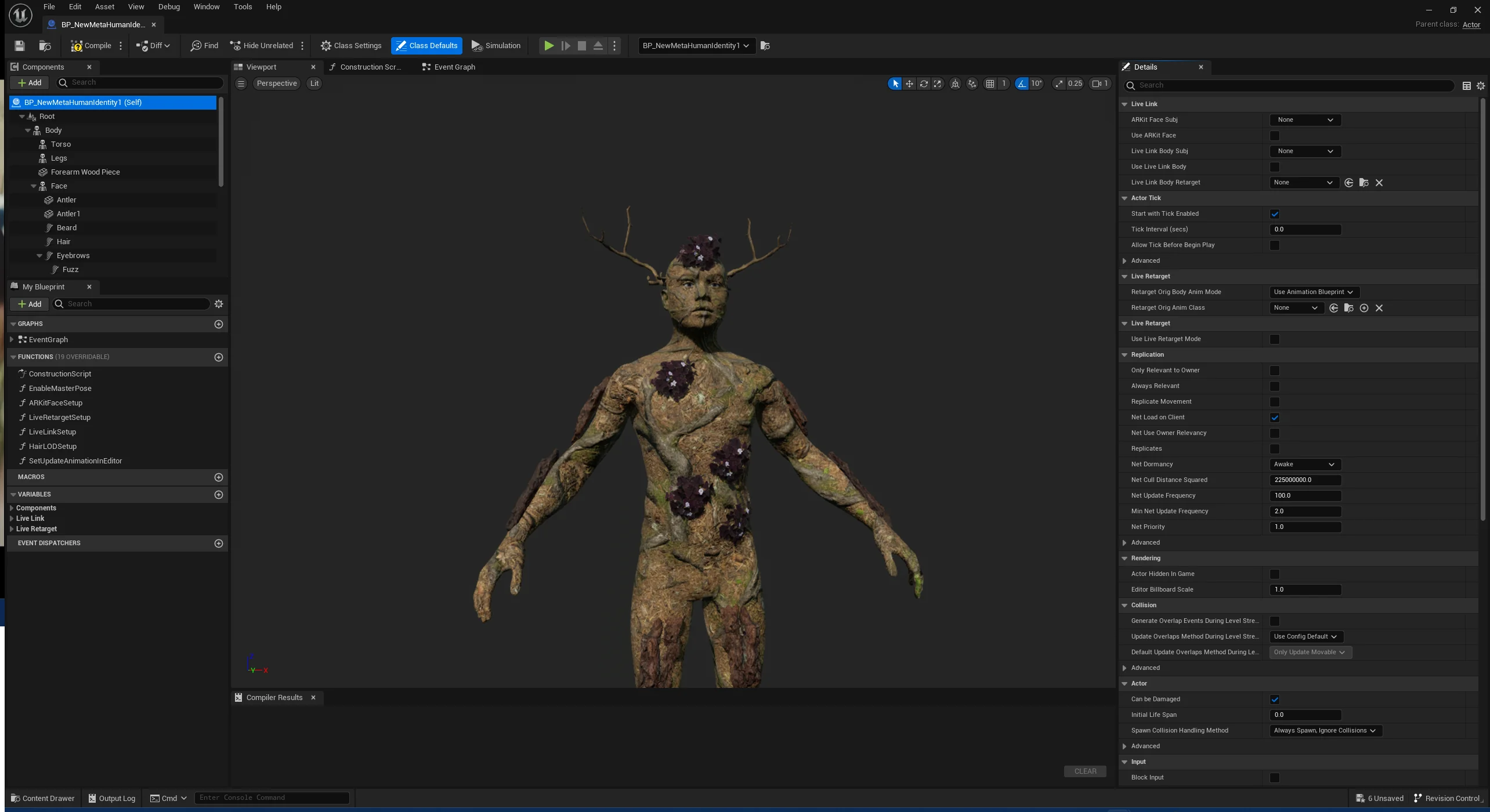 The Woodsman Metahuman character
