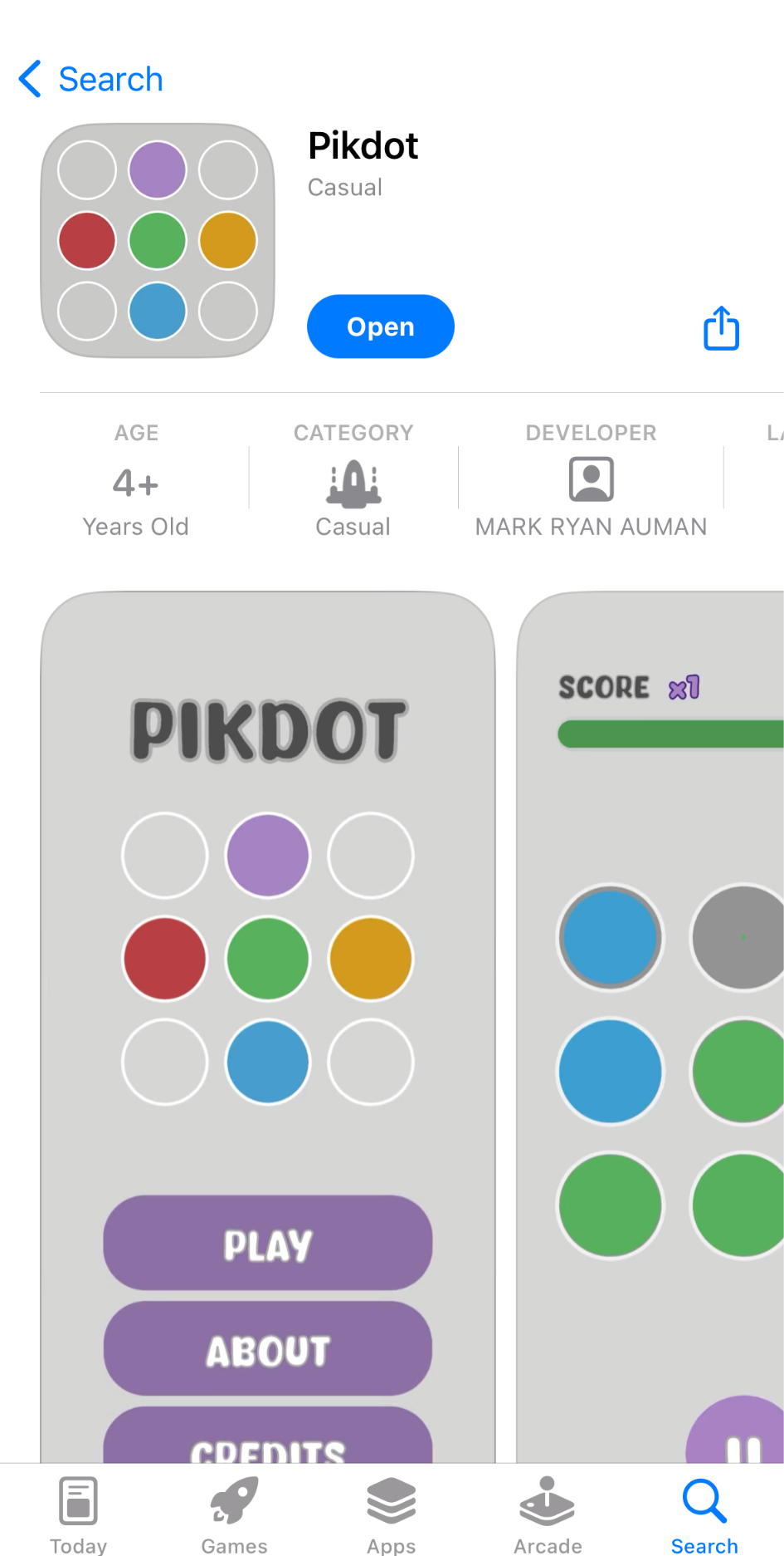 Pikdot on the Apple App Store