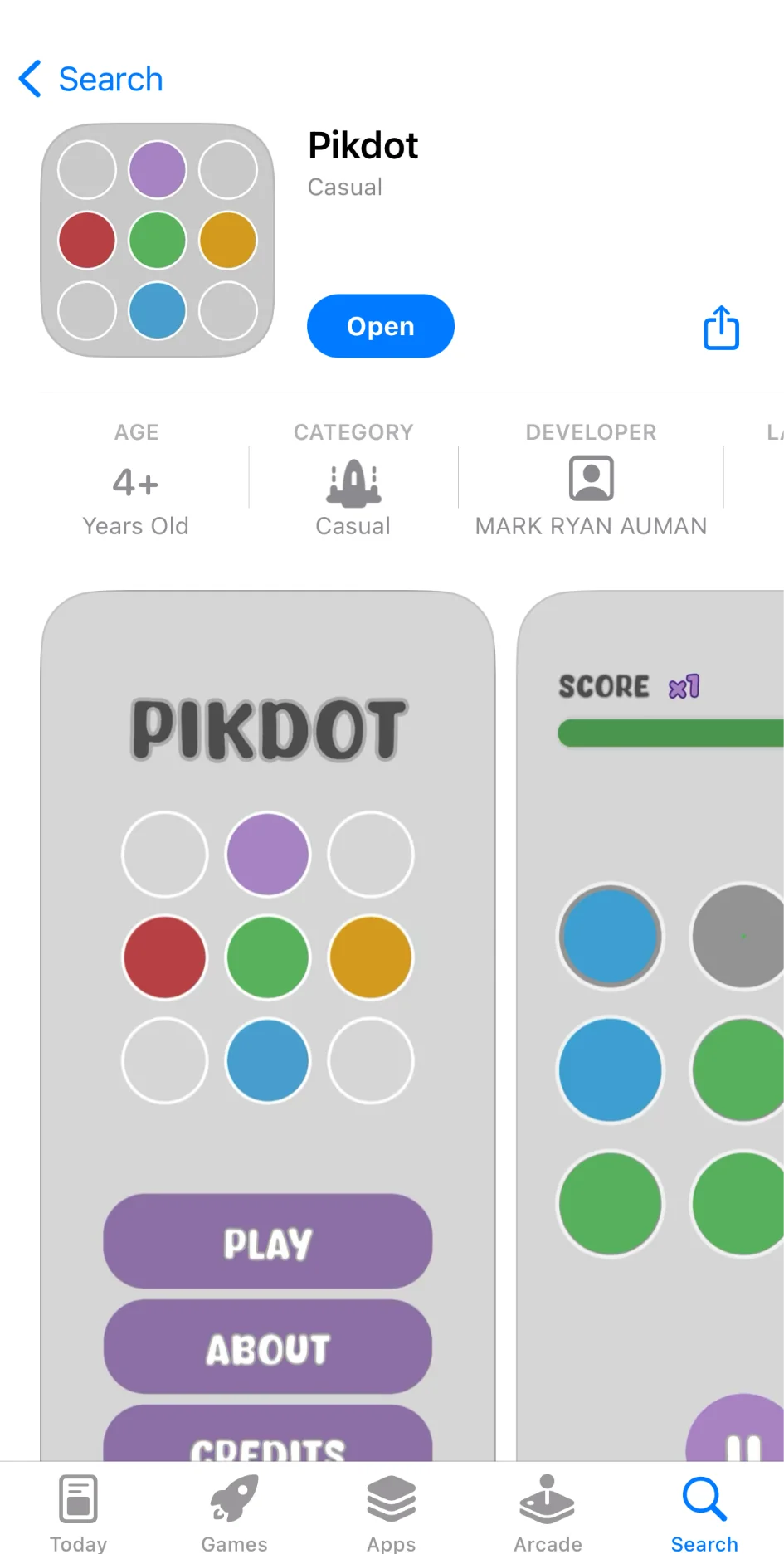 Pikdot on the Apple App Store