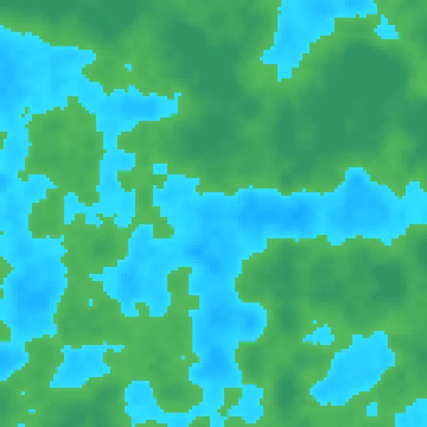 Noise map with land and water regions